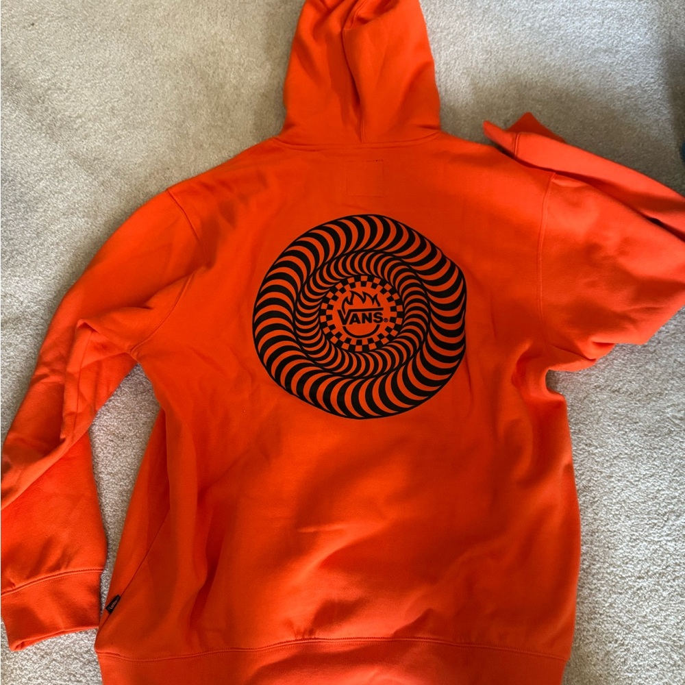 Vans XL Orange Graphic Pullover Hoodie